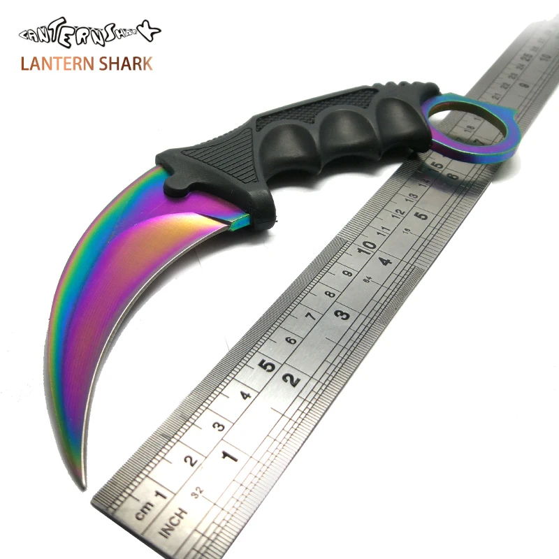 

CS GO Karambit Knife Fade Counter Strike Karambit Tactical Handmade Fighting Claw Hunting Knives Survival Camping Tool