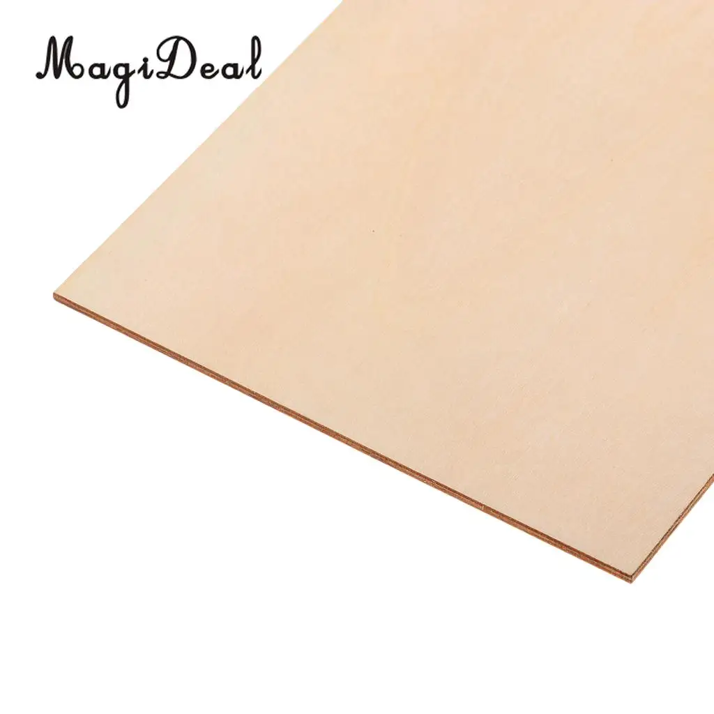3 Sizes Square / Rectangle MDF Unfinished Wood Pieces Blank Plaque for DIY Woodwork Craft Pyrography Scrapbooking Building Model