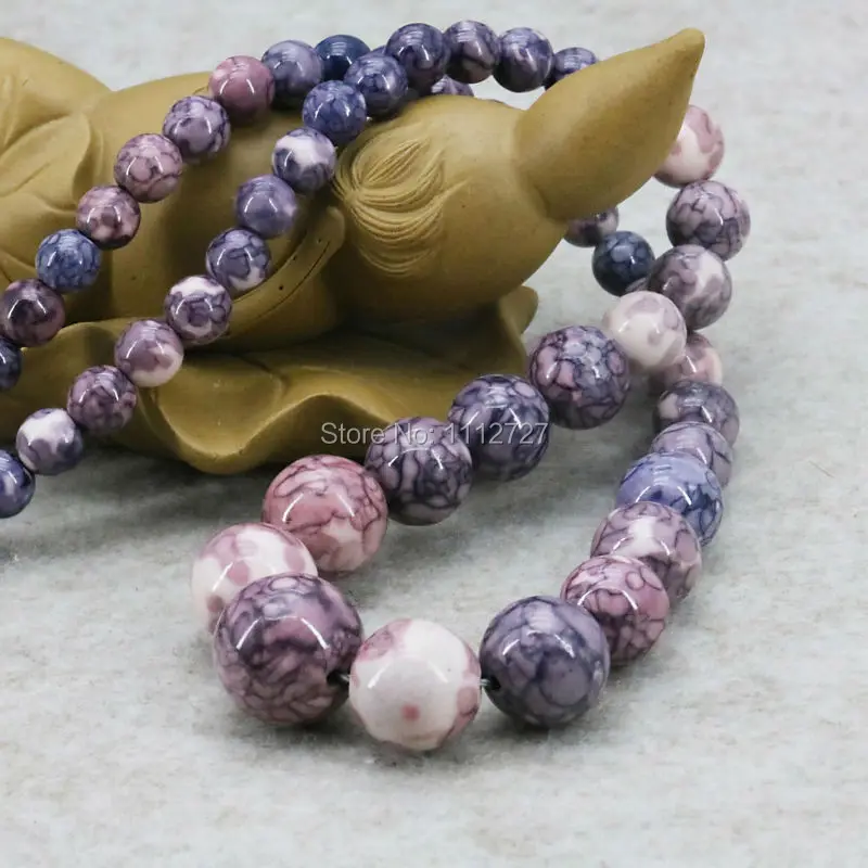 New Crafts Tower Necklace Chain Stone Riverstone Rain Flower Rainbow 6-14mm Fashion Jewelry Making Design For Women Girls 18inch | Украшения
