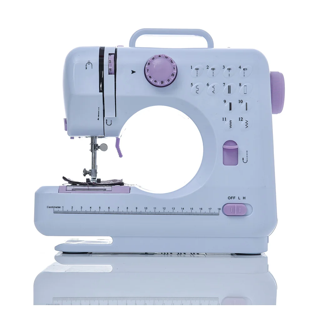 

Fanghua Mini 12 Stitches Sewing Machine Household Multifunction Double Thread And Speed Free-Arm Crafting Mending Machine LED