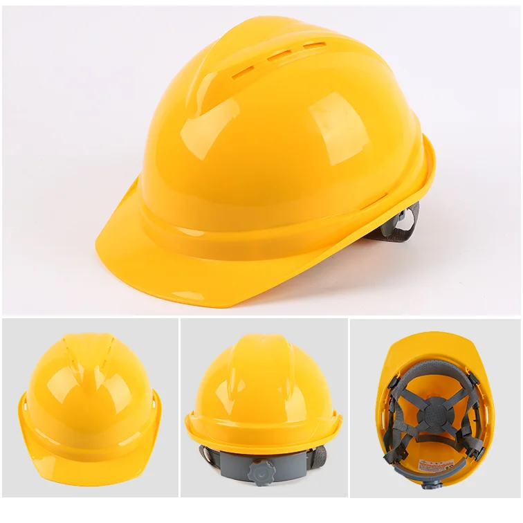 

High-strength thick labor safety helmet ABS building protection helmet high quality breathable engineering electrician helmet