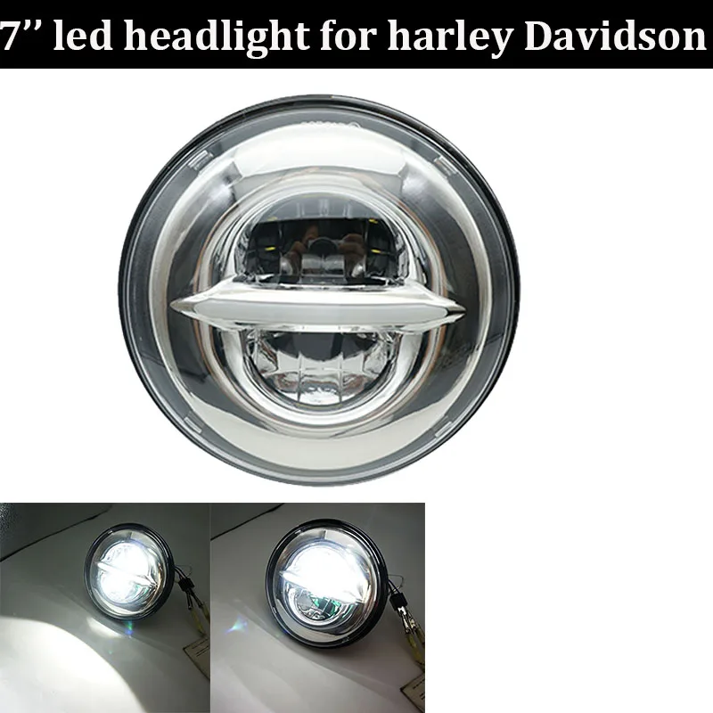 

Для Harley Electra Glide Street Glide Road King мотоцикл DRL 7 дюймов проектор детской фары дальний/ближний свет лампочки