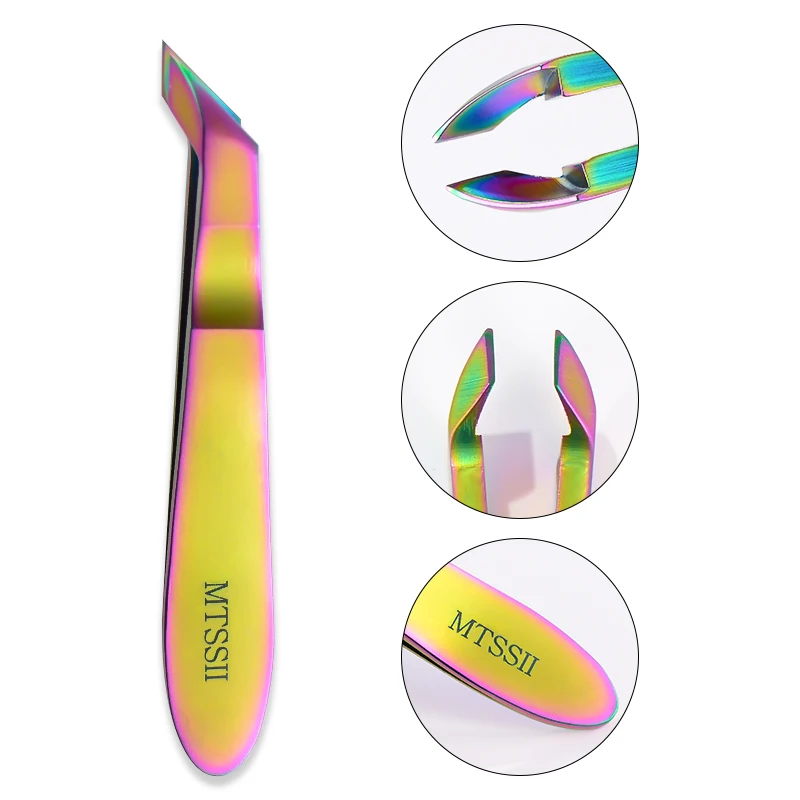 Mtssii Щипцы для кутикулы резак Радуга Clipper Scissor Dead кожи Remover Маникюр Отделка Ножницы