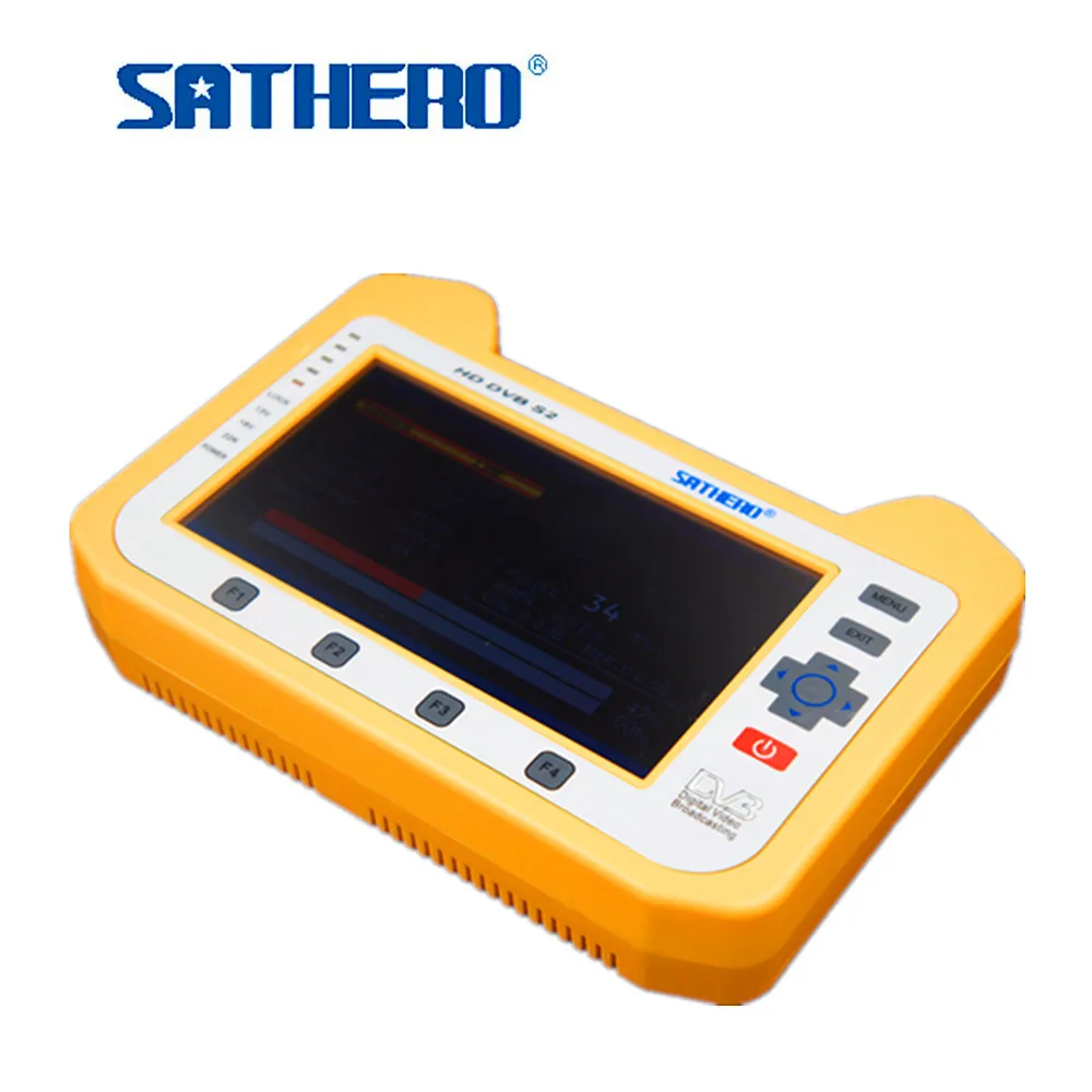 Sathero SH-910HD спутниковый искатель 7 дюймов ЖК-экран цифровой спутниковый сигнал метр DVB-S2 HD Анализатор спектра Satfinder