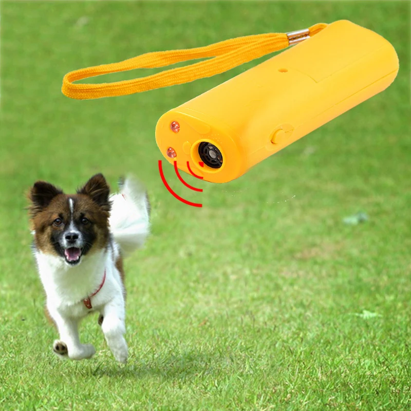 

Anti Barking Stop Bark Dog Training 3 in 1 Device Dog Training Repeller Control LED Ultrasonic Anti Bark Barking New