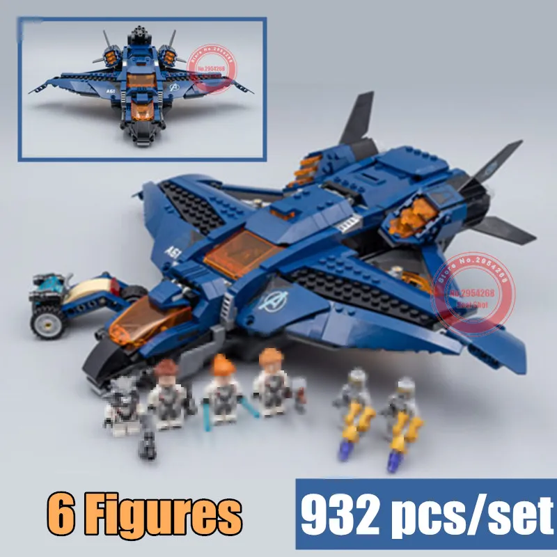 

New Superheroes avengers ultimate quinjet fit legoings avengers 4 endgame 76126 marvel building blocks bricks toy kid gift