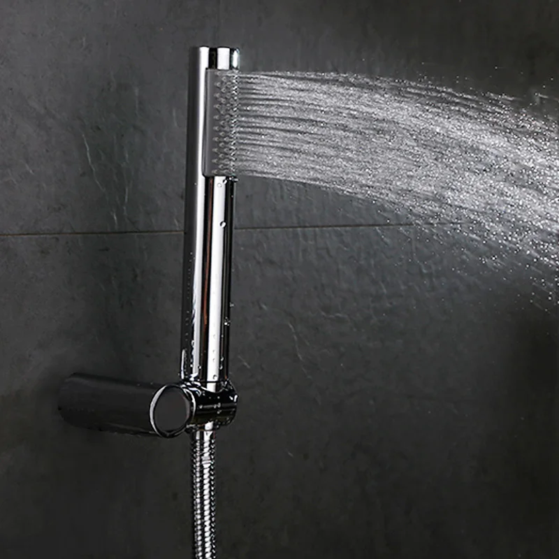 

Nozzle Sprinkler Pressurized Water Saving Shower Head ABS With Chrome Plated Bathroom Hand Booster Showerhead