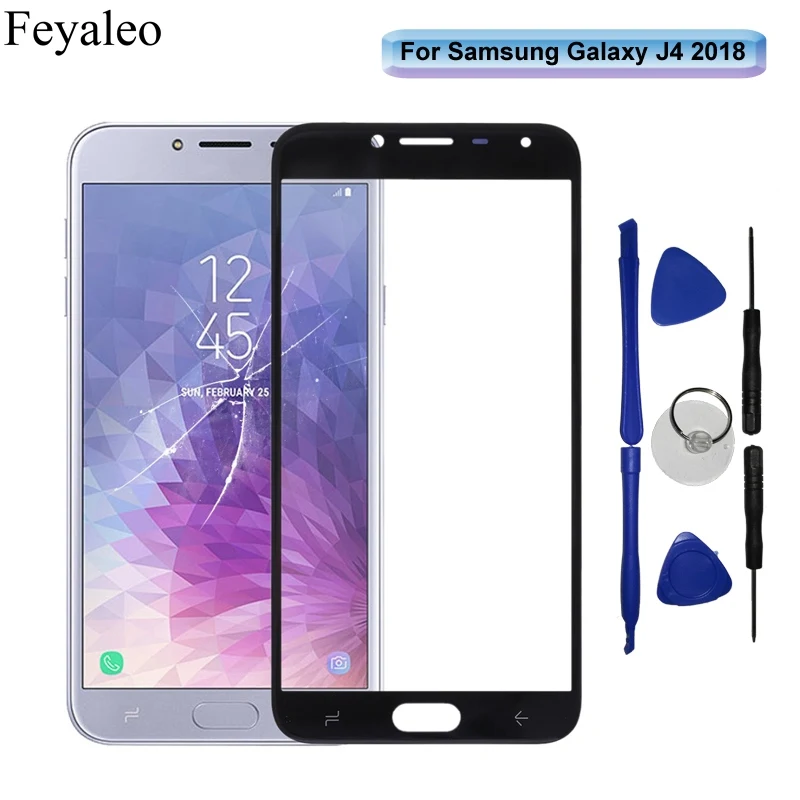 

5.5" Front Touch Panel Outer Glass For Samsung Galaxy J4 2018 J400 J400F/DS Screen Glass LCD Display Cover Replacement Tools