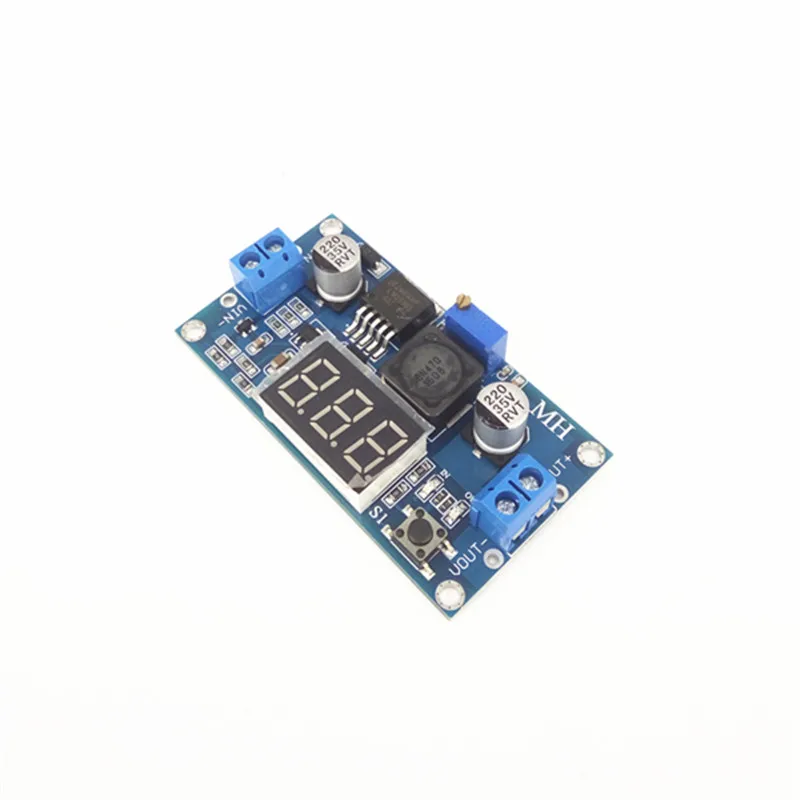 

DC-DC adjustable voltage regulator module LM2596 voltage regulator module band voltmeter