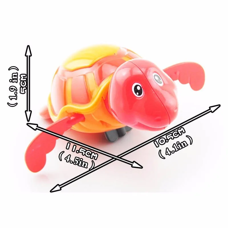Мультяшная черепаха-Русалочка, заводная игрушка, игрушки для ванной, детские развивающие обучающие игрушки для классического плавания, заводная игрушка-цепочка