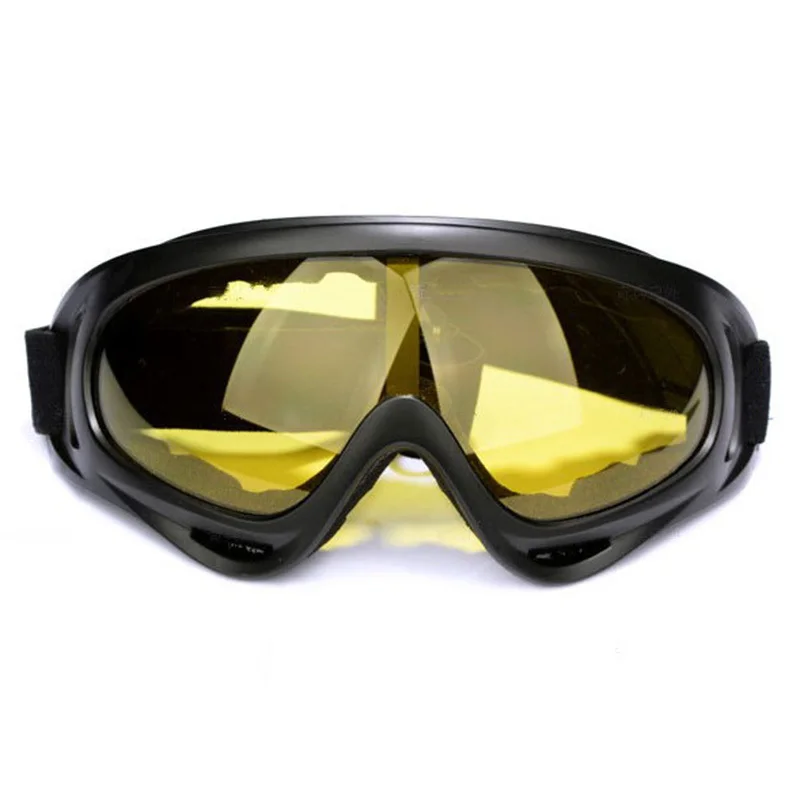 Горячие UV400 лыжные Солнцезащитные очки зимние лыжные очки снежные виды спорта сноуборд Анти-туман снегоход ветрозащитные пылезащитные очки - Цвет: Yellow