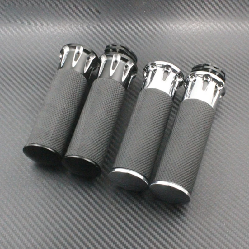 Пара " 25 мм черный хром мотоцикл части CNC Край Руль рукоятки для Sportster 883 Dyna Softail Touring
