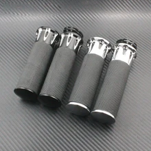 Пара " 25 мм черный хром мотоцикл части CNC Край Руль рукоятки для Sportster 883 Dyna Softail Touring