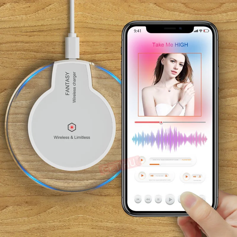 Беспроводное зарядное устройство GETIHU Qi для iPhone X XS Max 8 Plus, беспроводное зарядное устройство, беспроводная зарядная док-станция для samsung Galaxy Note 9 S9 S8