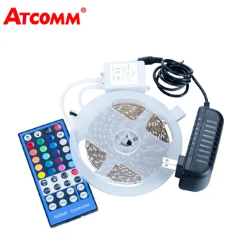 

5M 3014 RGBW LED Strip Light 216 LEDs/Meter LED Diode Ribbon Tape Light With 40 Key RGBW Controller DC 12V 3A Power Adapter