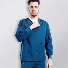 Новое прибытие! больница Доктор Медсестры женщина и мужчина с длинным рукавом медицинская одежда хирургическая изоляция медицинская форма наборы скрабов