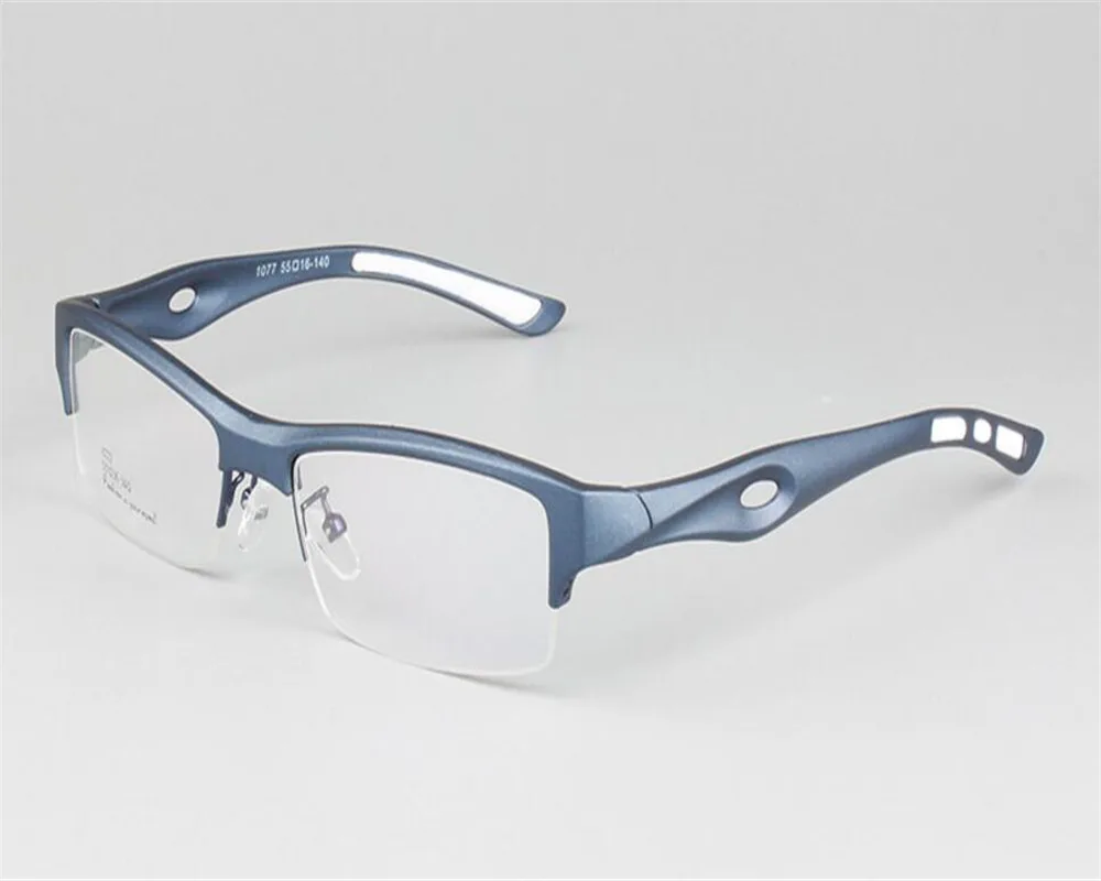 Рецептурные асферические линзы фирменный дизайн мужские полуобода оптический, ацетатный Синий Красный Gafas очки для чтения 1077