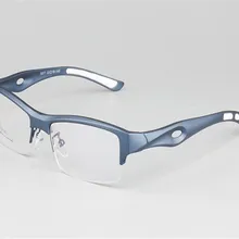 Рецептурные асферические линзы фирменный дизайн мужские полуобода оптический, ацетатный Синий Красный Gafas очки для чтения 1077