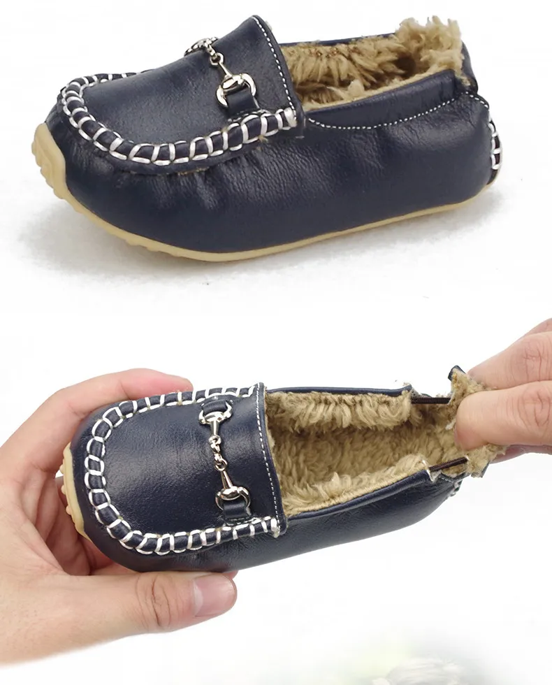 Tipsietoes кожа для мальчиков и девочек модная детская обувь туфли без каблуков Спортивная огни детская повседневное NmdGenuine Cuteshoe удобные