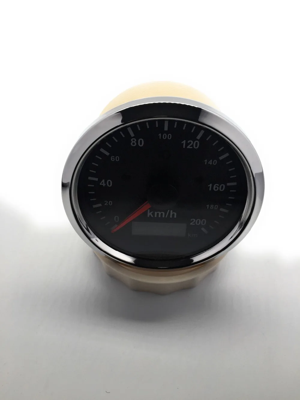 НОВЫЙ 200 км/ч GPS Спидометр 200KMH Регулируемый одометр с антенной 85 мм красной/Желтой