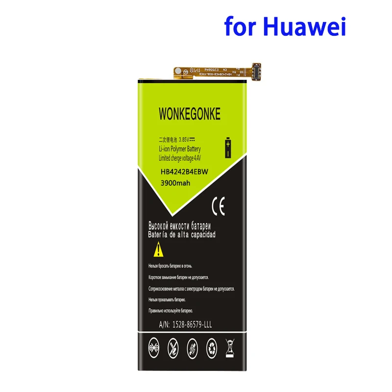 

WONKEGONKE 3900mah HB4242B4EBW battery For Huawei Honor 6 4X 7i H60-L02 H60-L04 Che2-L11 Shot X 3100mAh Li-ion Bateria Batteries