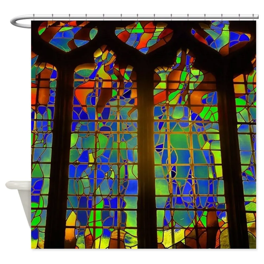 Wishy Washy Decorative Fabric Shower Curtain |