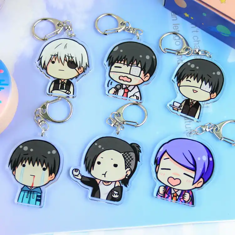 アニメ東京グール Kaneki ケン桃 Kirishima かわいいアクリル図キーホルダー装飾コレクション模型玩具 Action Figures Aliexpress