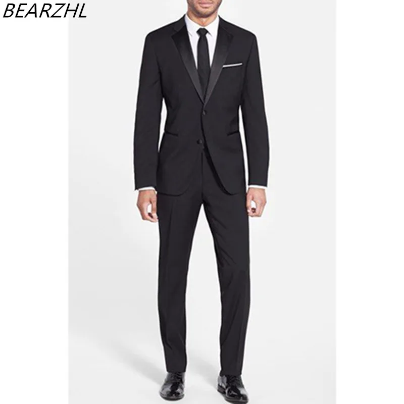 Смокинг жениха slim fit костюм на заказ мужские костюмы свадебное платье blackprom костюм