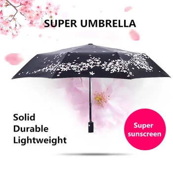 

2019 New Fashional Japanese style fulling sakula series fully automatic and no-automatic folding umbrella hot sale