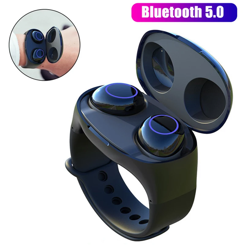 TWS беспроводные наушники bluetooth наушники 5,0 спортивные наушники громкой связи HD стерео бас с микрофоном для huawei xiaomi samsung iphone