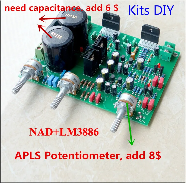 LM3886 усилитель доска комплект 68 Вт+ 68 Вт с британским NAD тон предусилителя