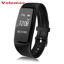 Volemer S1 Bluetooth 4.0 Смарт Браслет Oled-дисплей Водонепроницаемый Heart Rate Monitor Фитнес Tracker Браслет для Android IOS