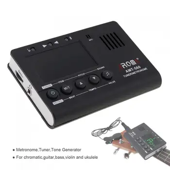 

3 IN 1 Guitar Metronome Tuner Tone Generator Large LED Screen Built-in Mic for Chromatic / Guitar / Bass / Ukulele / Violin