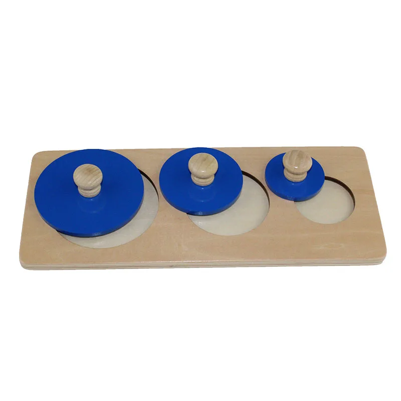 Montessori Infant Baby teaching aids puzzle toy Baby wooden color graphic cognitive Puzzle Preschool teaching aids 24 months