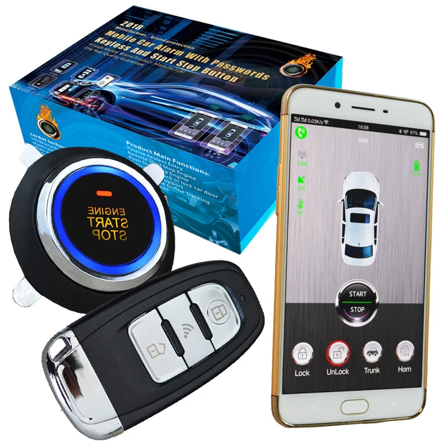 Best Price smart phone app car security alarm system with engine start stop button online real time gps tracking sms cut off fuel path Best Price smart phone app car security alarm system with engine start stop button online real time gps tracking sms cut off fuel path