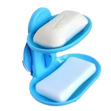 ПВХ двухслойная чашка мыльница сильная присоска слив держатель мыло держатель аксессуары для ванной комнаты