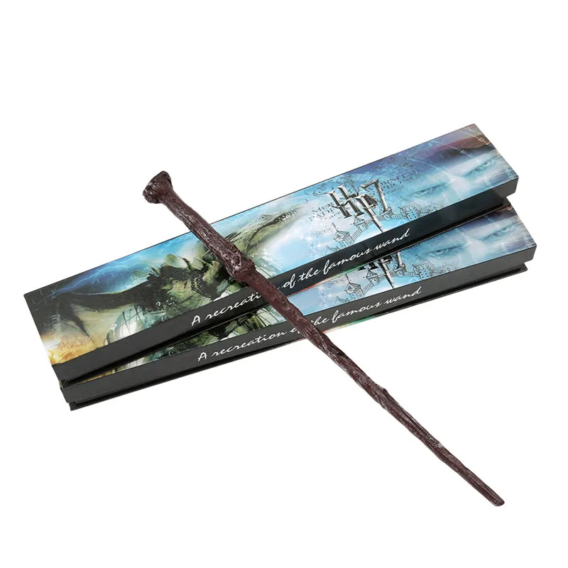 

Harri Potter Magic Wand Metal/Iron Core Albus Dumbledore Magic Trick Kids Toys Cosplay Christmas Elegant Ribbon Gift Box