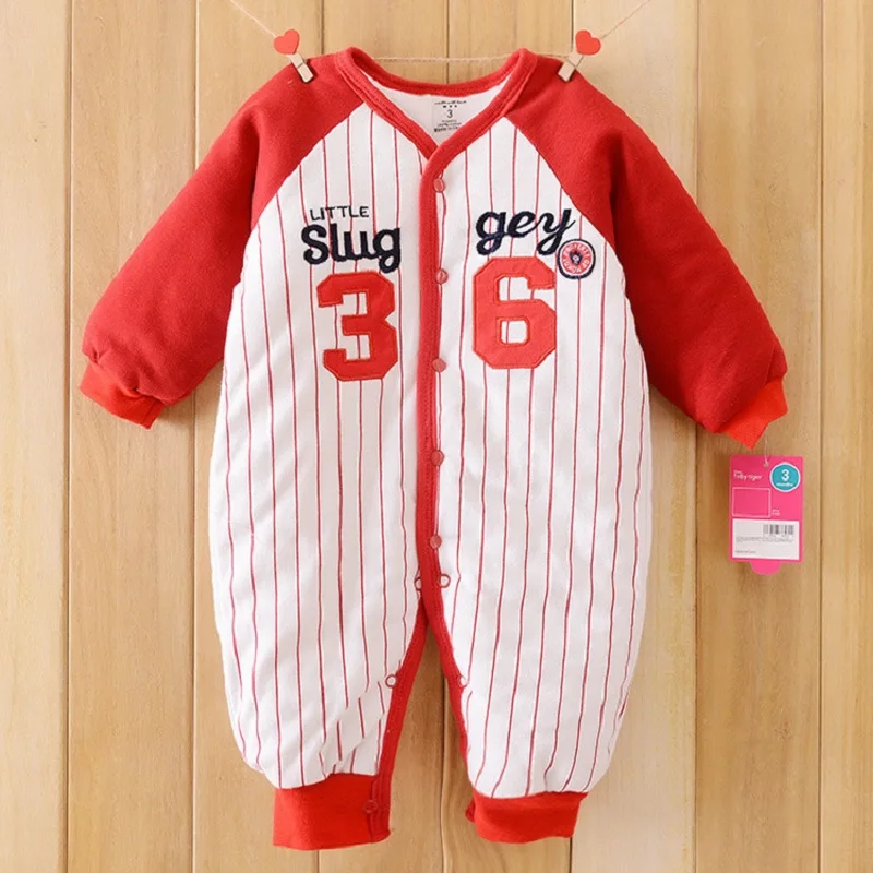 

Winter Rompers Baby Boy Clothes Baby Girl Clothing For Newborns Thicken Roupas Bebes Retail Brand Free Shipping
