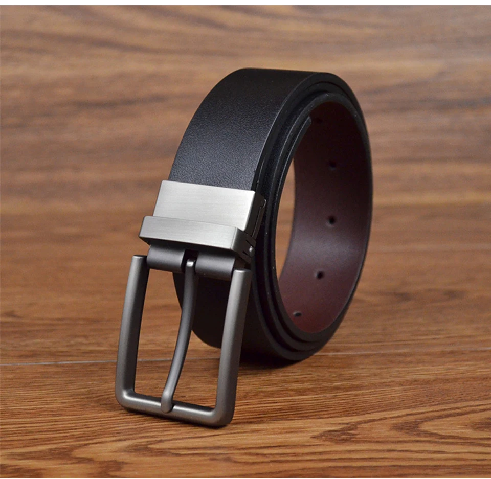 Men's leather belt High Quality Male Casual Genuine Cowhide Leather Buckle Brand 2019 New Arrival Luxury C Men Designer K Belt (7)