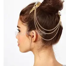 1 предмет; Модный комплект Мода Для женщин женский Головные уборы с украшением в виде кристаллов Перья для волос на заколках для наращивания Brooth контактный зажим повязка на голову украшения для волос свадебный головной убор