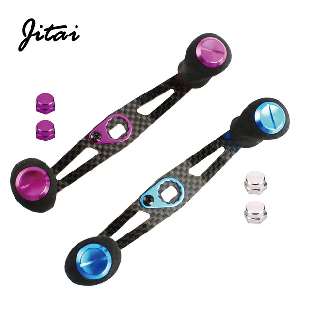 Special Price JITAI 8*5MM 7*4MM DIY Carbon Fiber Fishing Reel Handle EVA Knob Baitcasting Reel Fishing Accessories Bait Casting Handle Screws Special Price JITAI 8*5MM 7*4MM DIY Carbon Fiber Fishing Reel Handle EVA Knob Baitcasting Reel Fishing Accessories Bait Casting Handle Screws