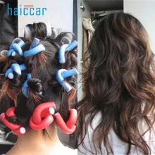 Haicar 10 шт., бигуди для волос, мягкая пена, бигуди для волос, локоны для самостоятельной укладки, бигуди, красивые инструменты для ухода за волосами