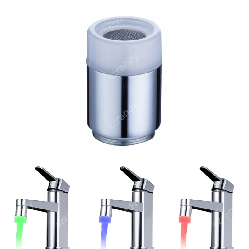 

LD8002-A12 Colorful Temperature Sensor 3 colors LED Faucet Shenzhen with adaptor