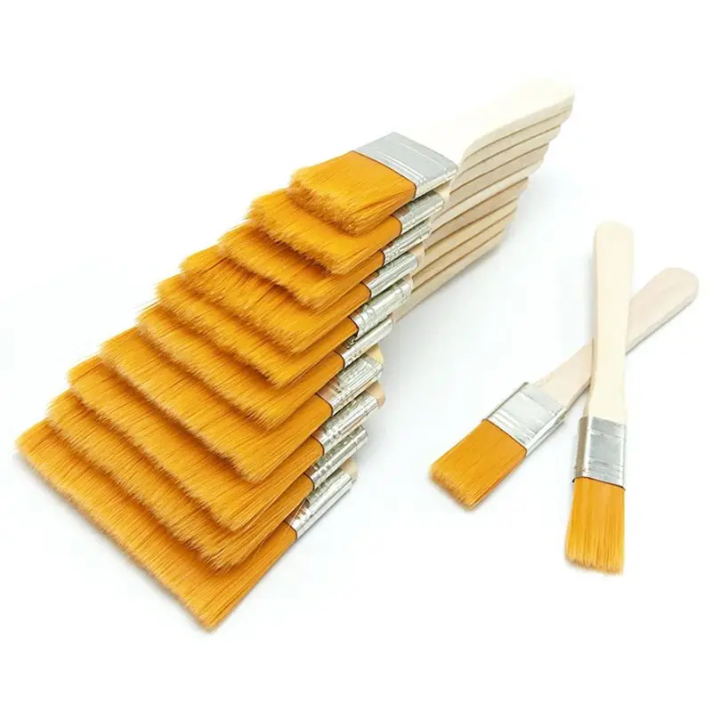 

12 Pcs Wooden Oil Painting Brushes Set Artist Acrylic Watercolor Paint Tool