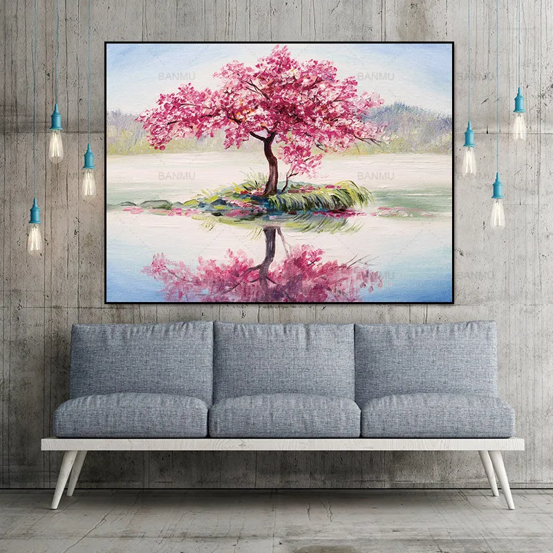 Paintings Canvas Picture Large Wall Art Abstract Tree Painting on