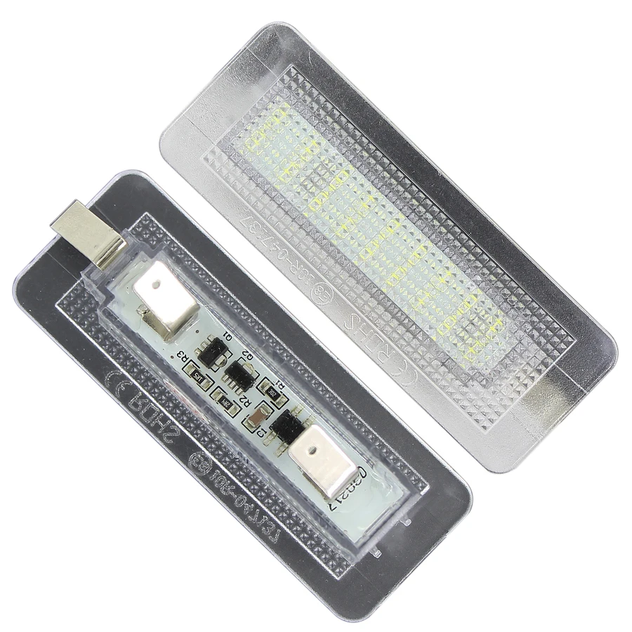 

2Pcs 18SMD LED License Plate Number Light Lamp Error Free For Benz Smart Fortwo Coupe 450 W450 W451 W453 Number lamp 12V