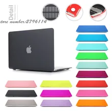 2016 New Color Matte Case For Apple Macbook Air Pro Retina 11 12 13 15 Laptop Cover Bag For Mac book air 13 case
