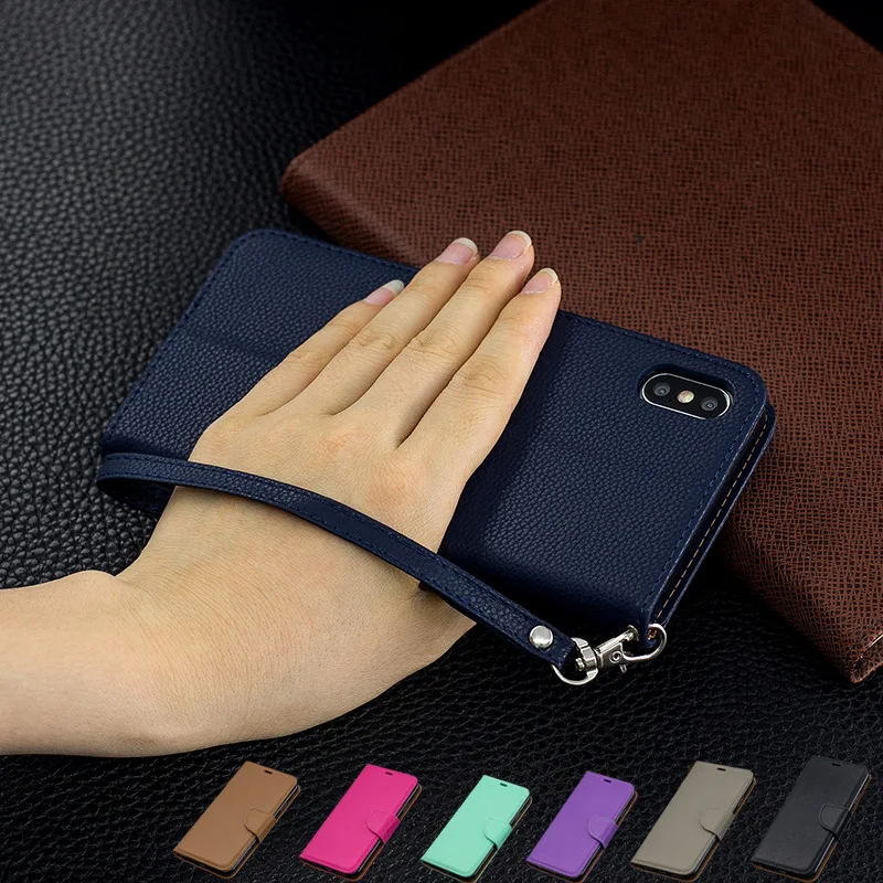 

Leather Case on For Xiaomi Redmi 6 6A 7 Pro Case For Redmi Note 7 Pro Cover Classic Style Solid Color Flip Wallet Phone Case