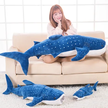 

Simulation of large sharks plush toy ocean whale pillow doll for kids best gift