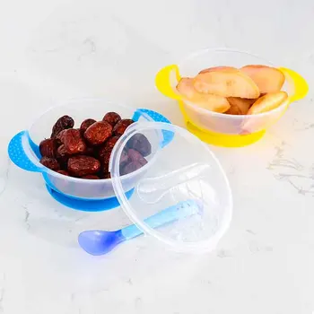 

2019 New Bowl Plate Food Children's Tableware Set Cup Utensils Baby Plates For Kid Dinnerware Spoon Feeding Dishes Free Shipping